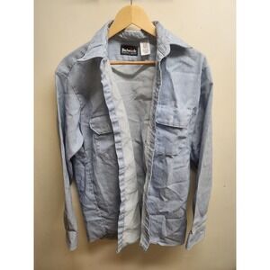 Bulwark Protective Apparel‎ Men's Striped Long Sleeve Button Up Work Shirt M-RG